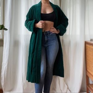 VINTAGE Emerald Velvet Cabrini Coat